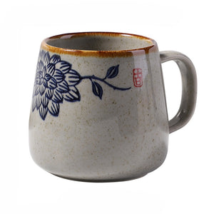 Caneca de café retrô japonês 380 ml