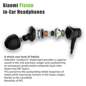 Fone de ouvido Xiaomi Piston 3 Earphone Bass