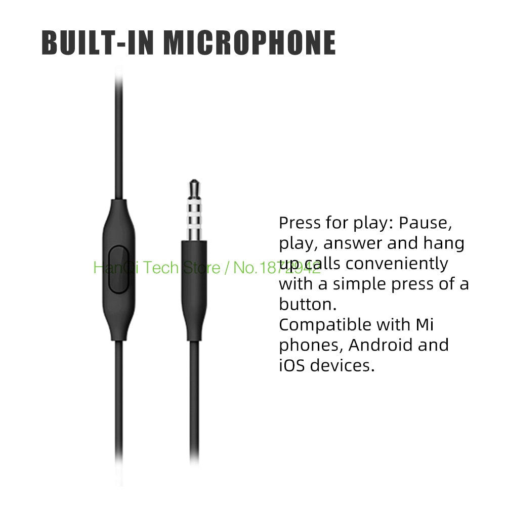 Fone de ouvido Xiaomi Piston 3 Earphone Bass