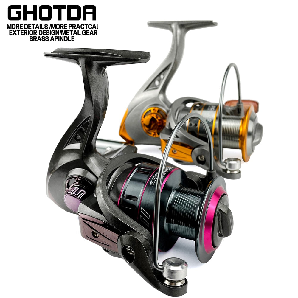 Molinete de pesca GHOTDA girando 1000-7000 Series