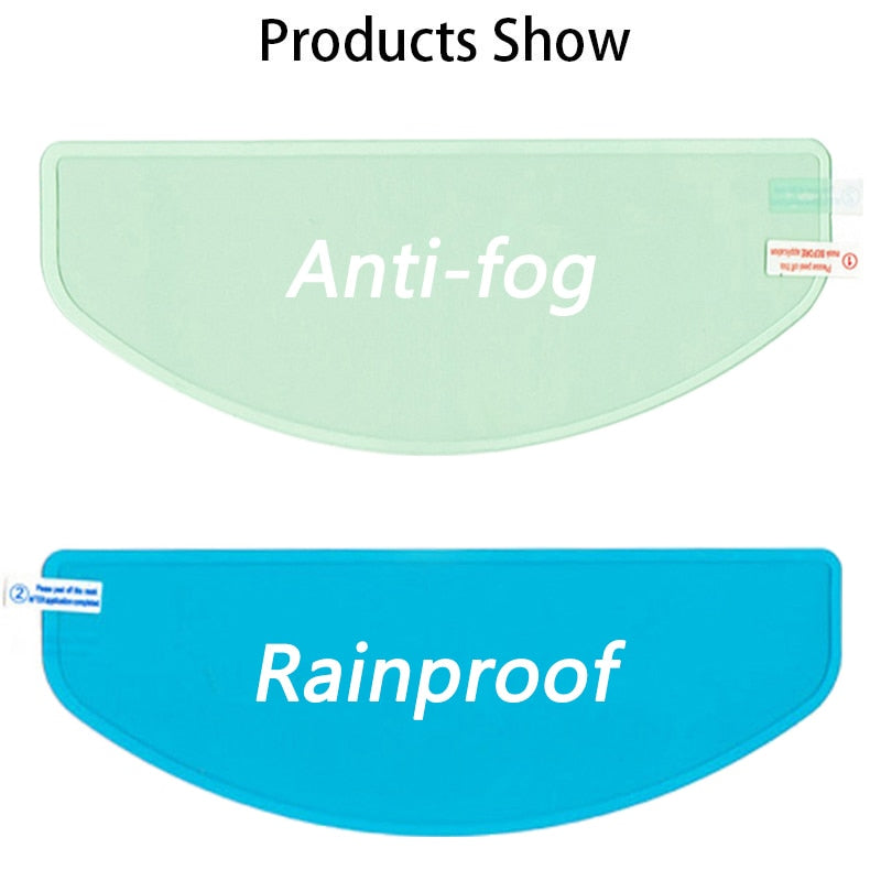 Película ante embaçante à prova de chuva para capacete Full Face