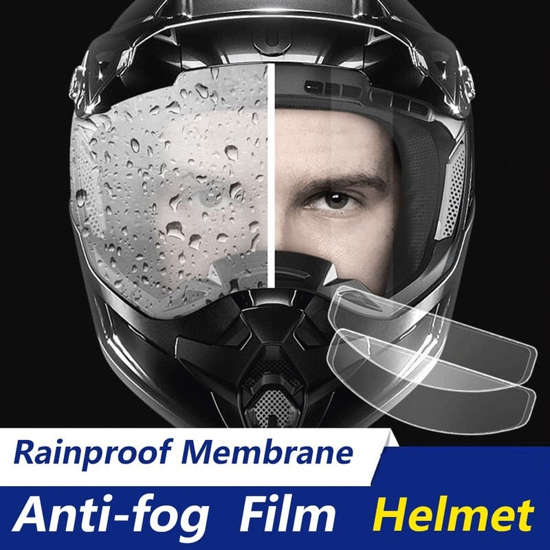 Película ante embaçante à prova de chuva para capacete Full Face