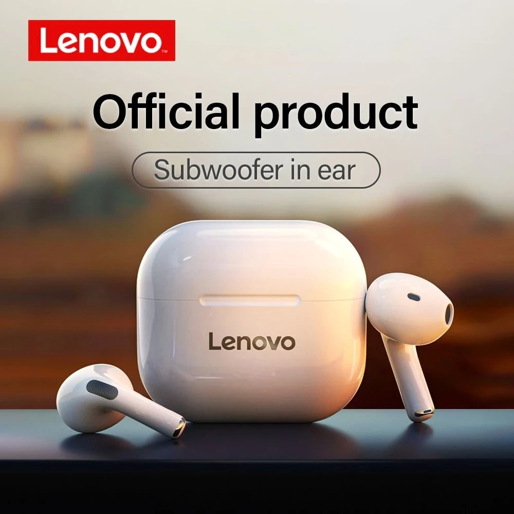 Fones de ouvido sem fio Lenovo LP40